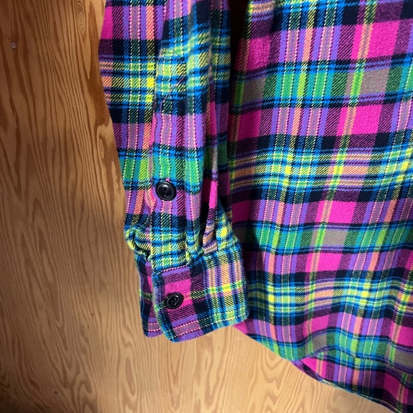 Ralph Lauren Large Long Sleeve Plaid Flannel Button-Up Shirt - Picture 4 of 10